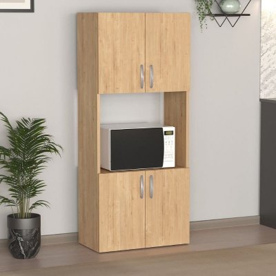 Ντουλάπα κουζίνας Armado Megapap χρώμα sapphire oak 60x32x140εκ.