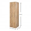 Ντουλάπι κουζίνας Giza Megapap από μελαμίνη χρώμα atlantic pine 45x42x160εκ.