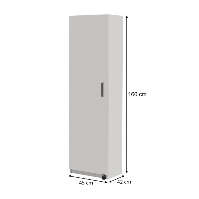 Ντουλάπι κουζίνας Giza Megapap χρώμα λευκό 45x42x160εκ.