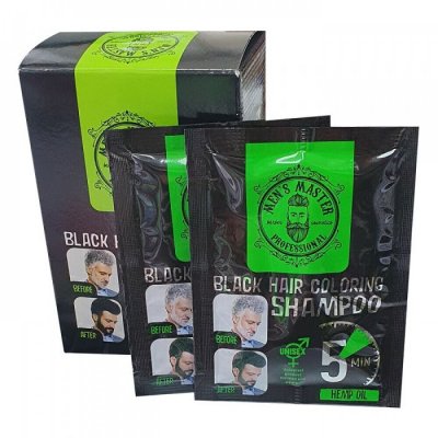 Men's Master Beard and Hair Dye 10 x 25ml Black