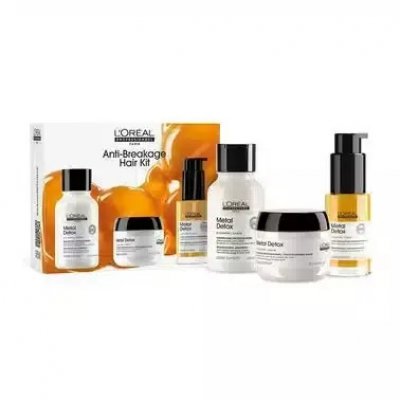L'Oreal Professionnel Metal Detox Anti-Breakage Mini Trio Kit (Shampoo 100ml + Mask 75ml + Oil 30ml)