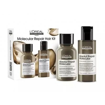 L'Oreal Professionnel Absolut Repair Molecular Mini Duo Kit (Shampoo 100ml + Rinse Off Serum 75ml)