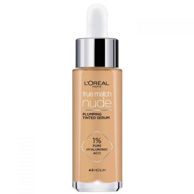 L'Oreal True Match Nude Plumping Tinted Serum-4-5 Medium 30ml