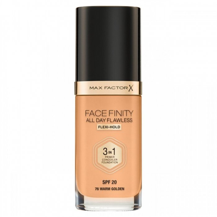 Max Factor  Make up Facefinity All Day Flawless 3 In 1 SPF20 Foundation 76 Warm Golden 30ml