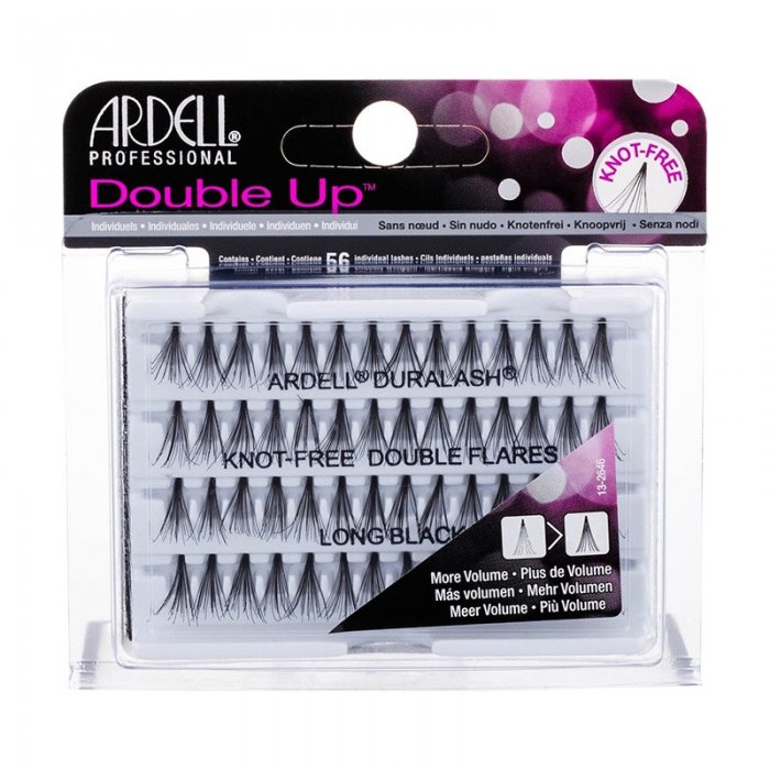 Ardell False Eyelashes Double Up Knot-Free Double Flares Long Black