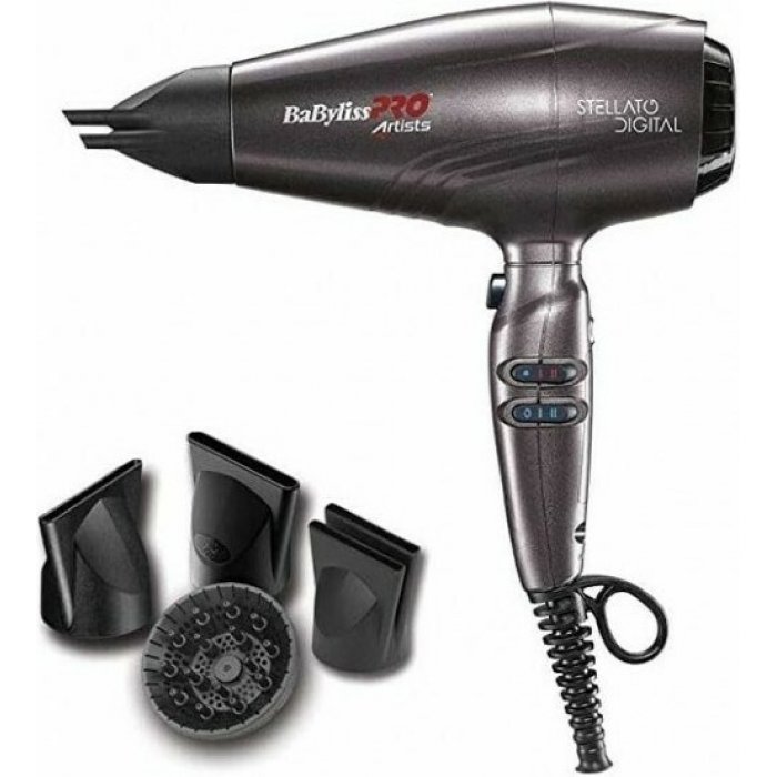 Πιστολάκι Μαλλιών με Φυσούνα Babyliss Pro 4Αrtists Digital Dryer Stellato 2400W