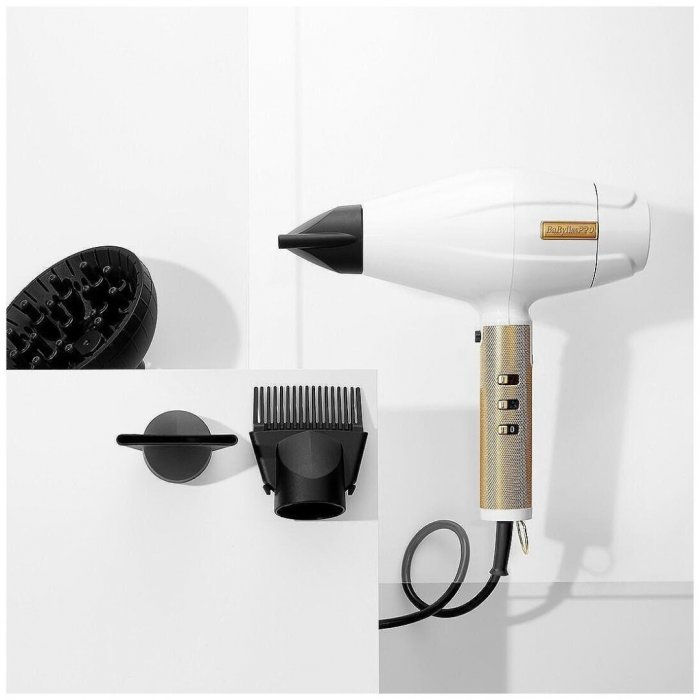 Babyliss Whitefx Ionic Επαγγελματικό Πιστολάκι Μαλλιών με Φυσούνα 2200W FXBDW1E