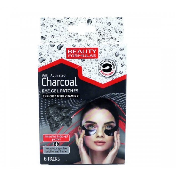 Beauty Formulas Activated Charcoal Eye Gel Patches 6 Pairs