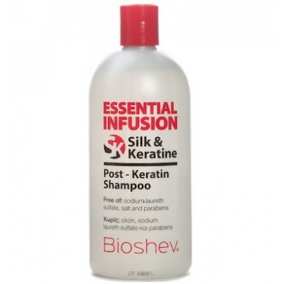 Bioshev Professional Essential Infusion Post-Keratin Shampoo Silk and Keratine 500ml