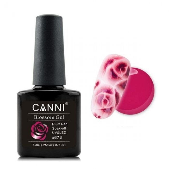 Canni Blossom Gel 673 Plum Red 7.3ml