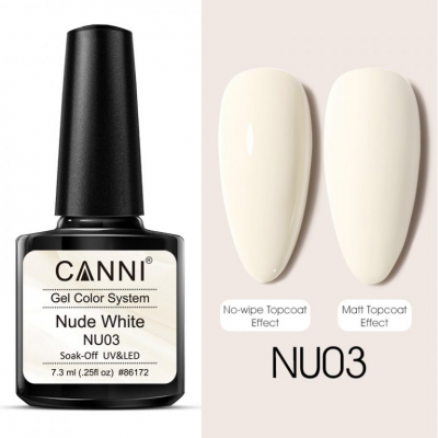 Canni Gel Color System Nude White NU03 7.3ml