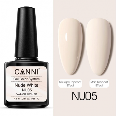 Canni Gel Color System Nude White NU05 7.3ml