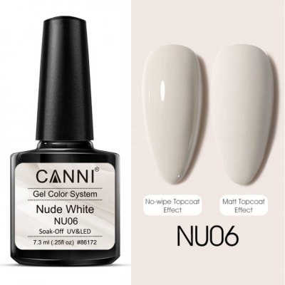 Canni Gel Color System Nude White NU06 7.3ml