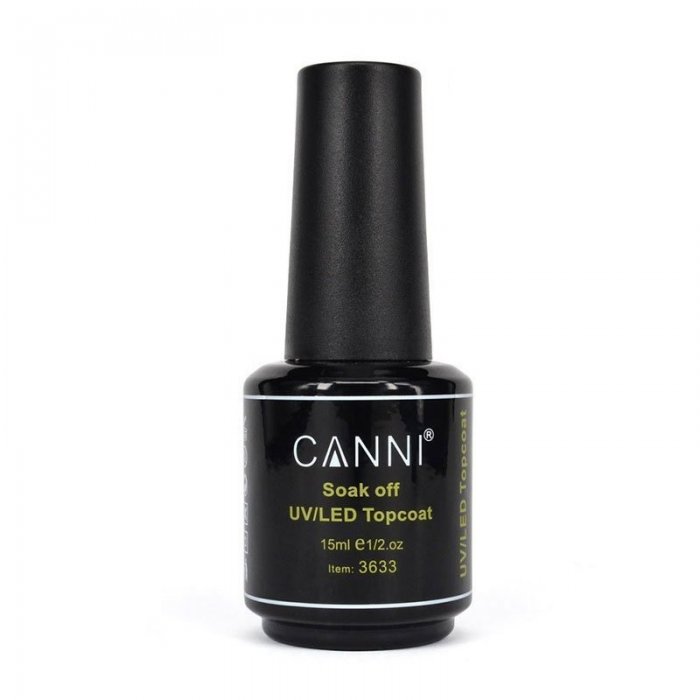 Canni Gel Color System Top Coat Soak Off 15ml