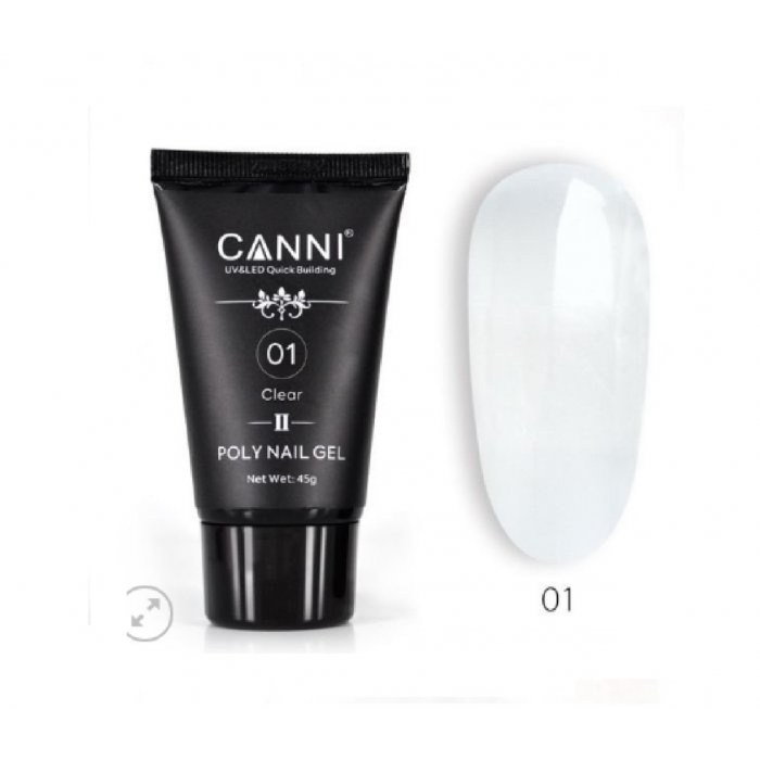 Canni Poly Nail Gel 01 Clear 45gr