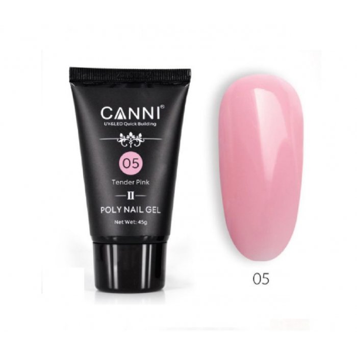 Canni Poly Nail Gel 05 Tender Pink 45gr