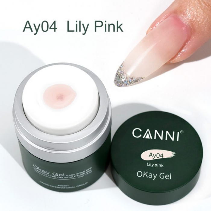 Canni Air Pump Okay Builder Gel Lily Pink N4 30gr