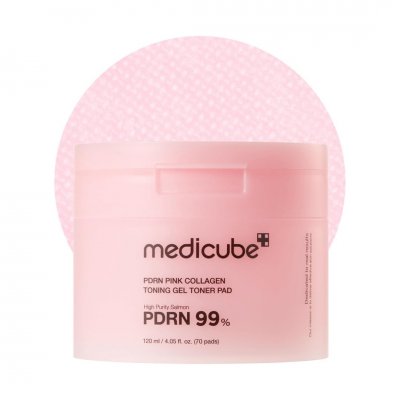 Medicube PDRN Pink Collagen Facial Toning Pads 70pcs