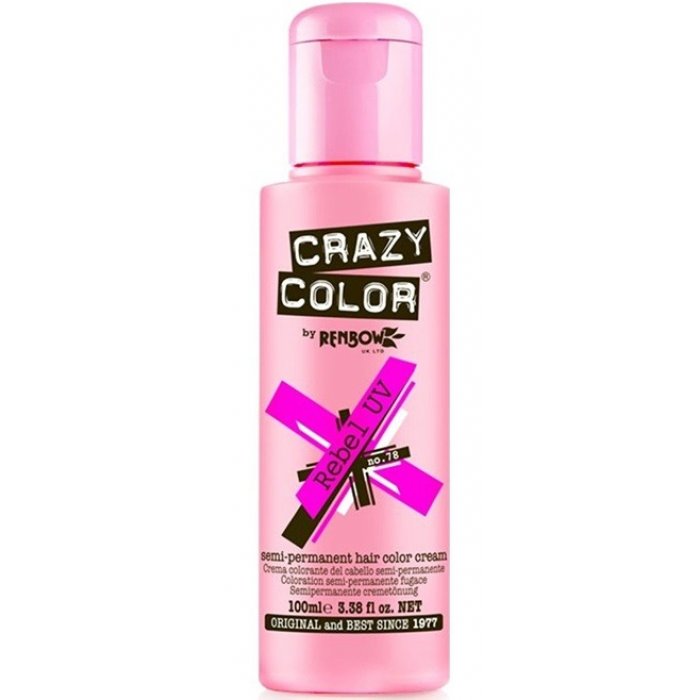 Crazy Color Ημιμόνιμη Κρέμα Βαφή 78 Rebel Neon 100ml