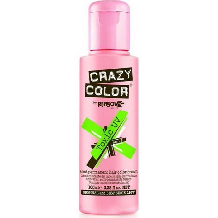 Crazy Color Ημιμόνιμη Κρέμα Βαφή 79 Toxic Neon 100ml