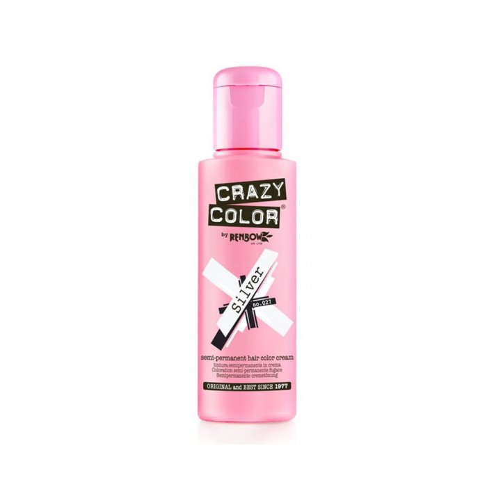 Crazy Color Ημιμόνιμη Κρέμα Βαφή 027 Silver 100ml