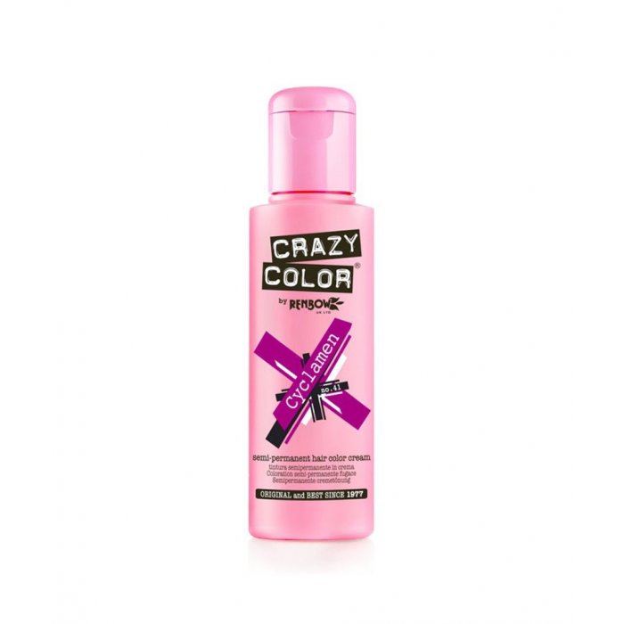 Crazy Color Semi-permanent Hair Dye 41 Cyclamen 100ml