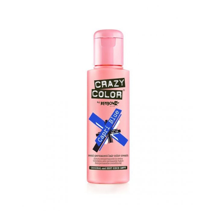 Crazy Color Ημιμόνιμη Κρέμα Βαφή 44 Capri Blue 100ml