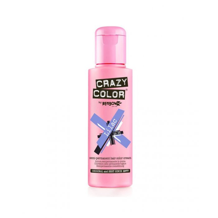 Crazy Color Ημιμόνιμη Κρέμα Βαφή 55 Lilac 100ml