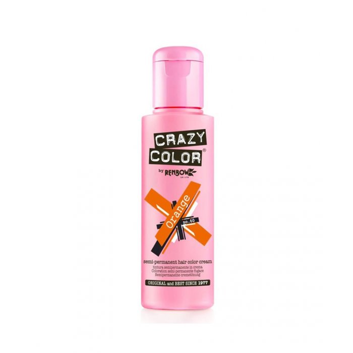 Crazy Color Ημιμόνιμη Κρέμα Βαφή 60 Orange 100ml