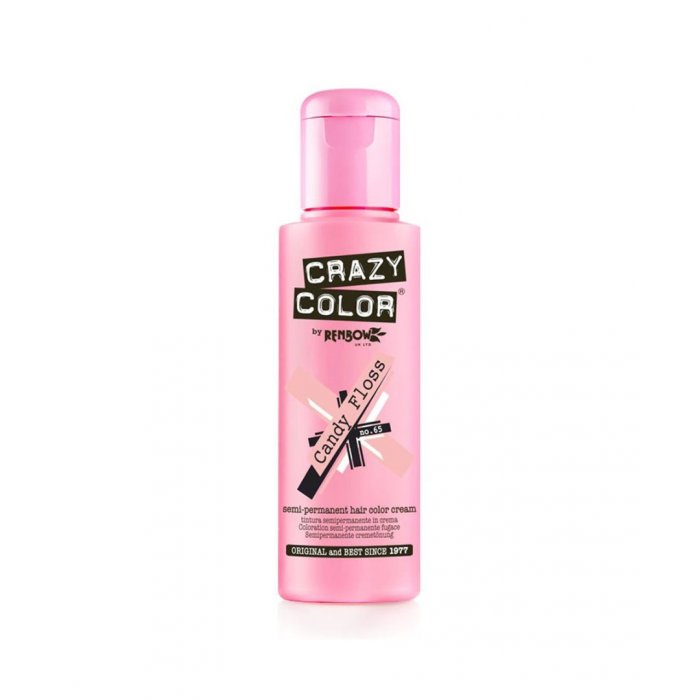 Crazy Color Ημιμόνιμη Κρέμα Βαφή 65 Candy Floss 100ml