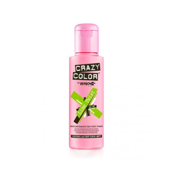 Crazy Color Ημιμόνιμη Κρέμα Βαφή 68 Lime Twist 100ml