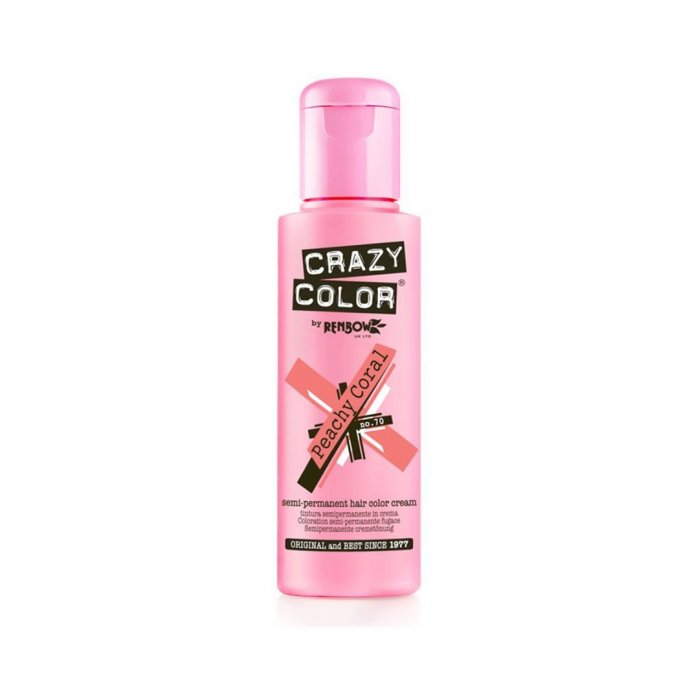 Crazy Color Ημιμόνιμη Κρέμα Βαφή 70 Peachy Coral 100ml