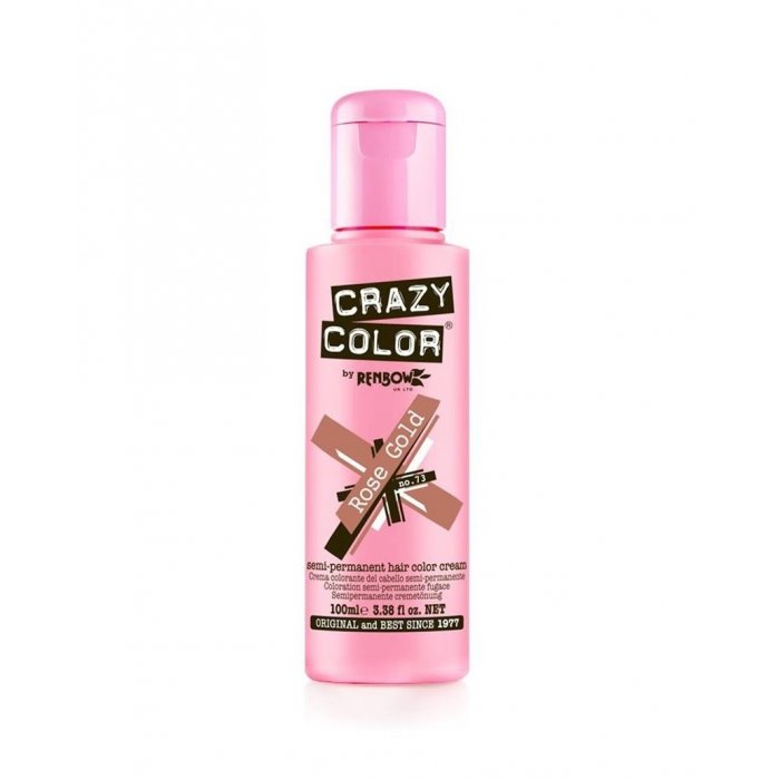 Crazy Color Ημιμόνιμη Κρέμα Βαφή 73 Rose Gold 100ml