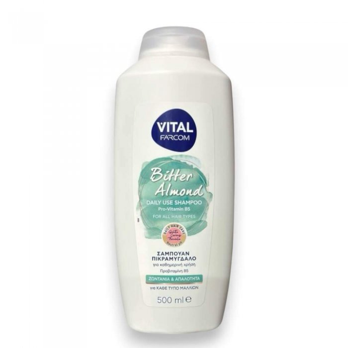 Farcom Bitter Almond Daily Use Shampoo for All Hair Types 500ml