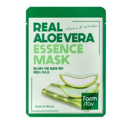 Farmstay Real Aloe Vera Essence Mask Moisturizing Sheet Mask Aloe Extract 23ml