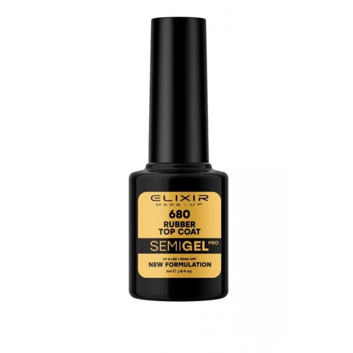 Elixir Make Up Semigel 680 Rubber Top Coat 5ml