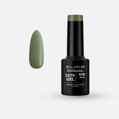 Elixir Make Up Semigel 670 Olive 5ml