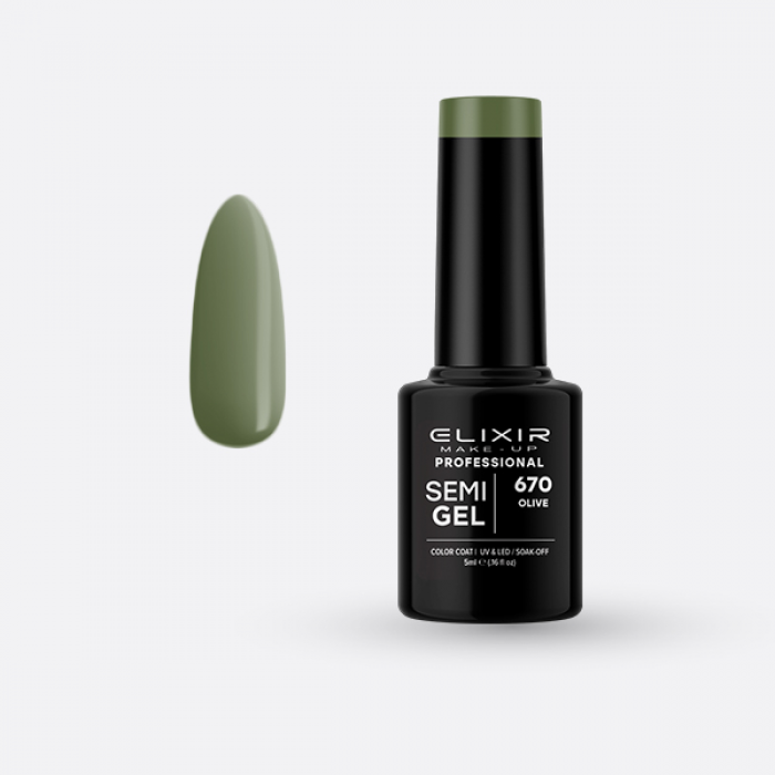 Elixir Make Up Semigel 670 Olive 5ml