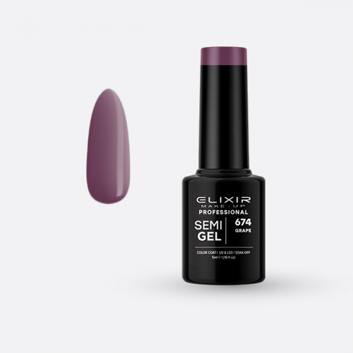 Elixir Make Up Semigel 674 Grape 5ml