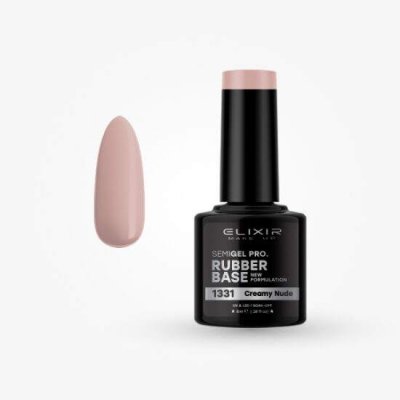 Elixir Make Up Semigel 1331 Rubber Base Coat Creamy Nude 8ml