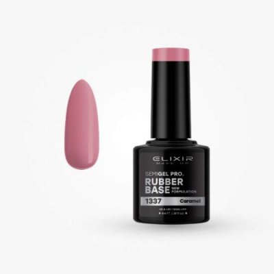 Elixir Make Up Semigel 1337 Rubber Base Coat Caramel 8ml