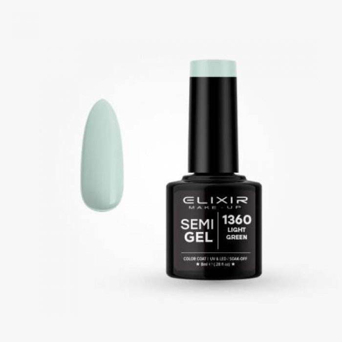 Elixir Make Up Semigel 1360 Light Green 8ml