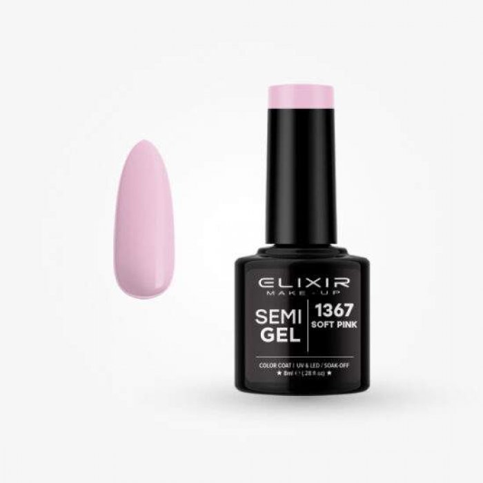 Elixir Make Up Semigel 1367 Soft Pink 8ml