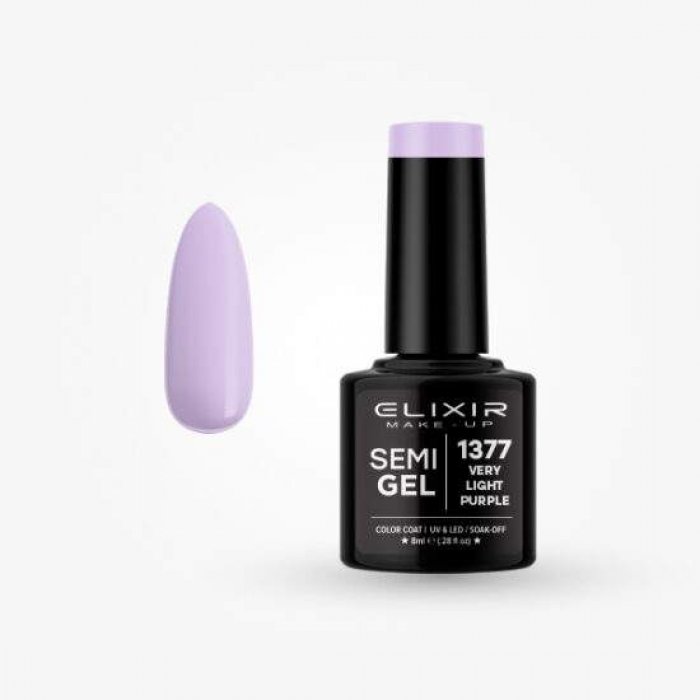 Elixir Make Up Semigel 1377 Very Light Purple 8ml