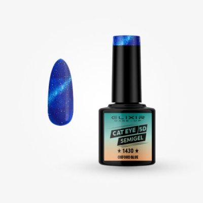 Elixir Make Up Cat Eye 5D Semigel 1430 Oxford Blue 8ml