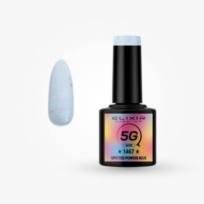 Elixir Make Up Semigel 5G Glitter 1467 Spotted Powder Blue 8ml