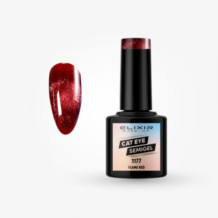 Elixir Make Up Cat Eye Semigel 1177 Flame Red 8ml