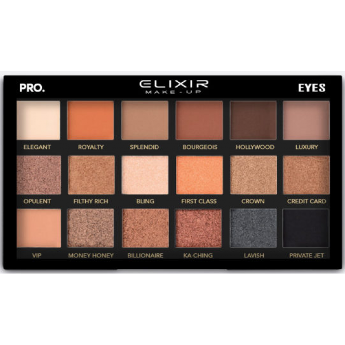 Elixir Make Up Παλέτα με σκιές ματιών Pro Eyes 777A