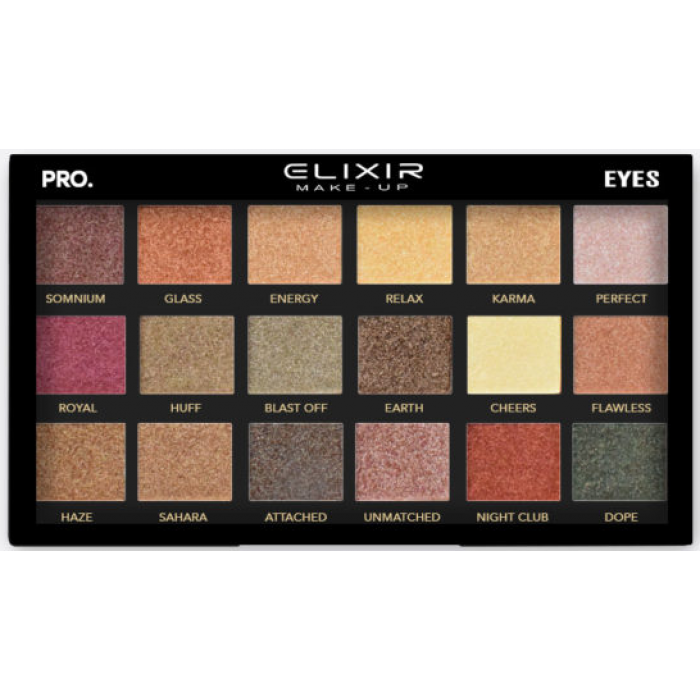 Elixir Make Up Παλέτα με σκιές ματιών Pro Eyes 777F