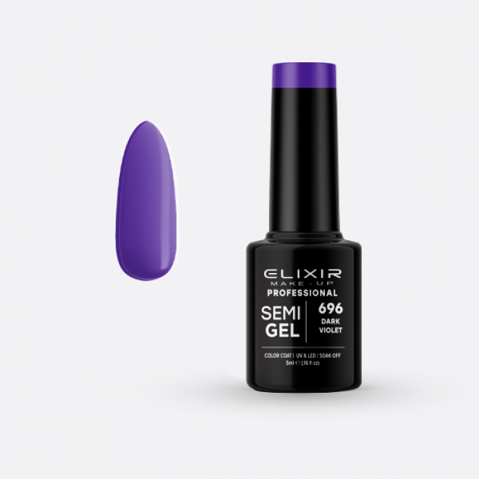 Elixir Make Up Semigel 696 Dark Violet 5ml